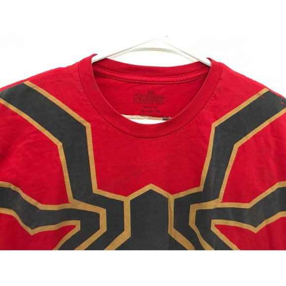 Marvel Avengers Spiderman Mens XL Red Graphic T Shirt *5 - Picture 3 of 6